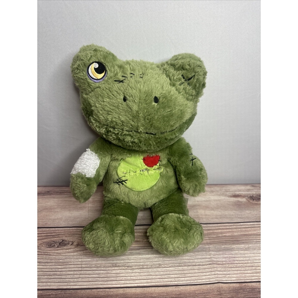 Build‎ A Bear  HALLOWEEN Zombie Frog Full Size Spooky Halloween Plush